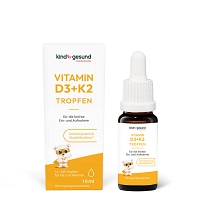 KINDGESUND Vitamin D3 K2 Tropfen 560 I.E. - 10ml
