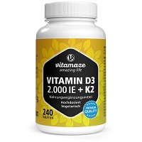 VITAMIN D3 K2 2000 I.E./100 µg hochdosiert Tabl. - 240Stk - Mikronährstoffe