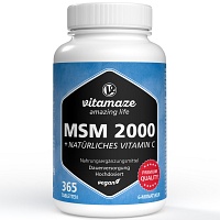 MSM 2000+Vitamin C Acerola Extrakt Tabletten - 365Stk - Mikronährstoffe