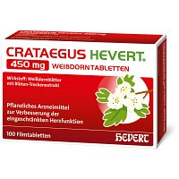 CRATAEGUS HEVERT 450 mg Weißdorntabletten - 100Stk - Stärkung für das Herz