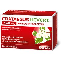 CRATAEGUS HEVERT 450 mg Weißdorntabletten - 200Stk - Stärkung für das Herz