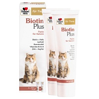 DOPPELHERZ für Tiere Biotin Plus Paste f.Katzen - 2X100g - für Tiere