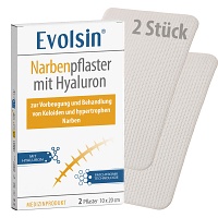 EVOLSIN Narbenpflaster mit Hyaluron 10x20 cm - 2Stk - Hautpflege