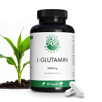 GREEN NATURALS® L-Glutamin 3.000 mg Aminosäure hochdosiert vegan
