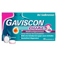 GAVISCON DUAL Waldfrucht 250mg/106,5mg/187,5mg KTA - 48Stk