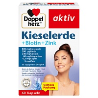 DOPPELHERZ Kieselerde+Biotin+Zink Kapseln - 60Stk - Haut, Haare & Nägel