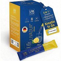 LIVADUR Kreatin Magnesium Vit.D3 Sticks Zitrone