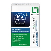 MAGNESIUM-LOGES Gute Nacht mit Melatonin Kapseln - 30Stk