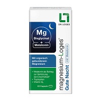 MAGNESIUM-LOGES Gute Nacht mit Melatonin Kapseln - 60Stk - Unruhe & Schlafstörungen