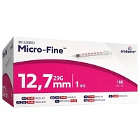 MICRO-FINE Insulinspritze U40 12,7 mm - 100Stk - Einmalspritzen & -Kanülen