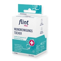 FLINT Med Wundreinigungstücher steril 12,5x18 cm - 12Stk