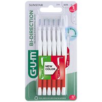 GUM BI-DIRECTION Interdentalb.0,8 mm rot - 6Stk - GUM