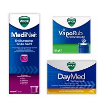 Wick Medinait + Wick Daymed Hartkap + Wick Vaporub - 1+1+1Stk