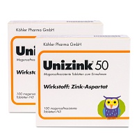 UNIZINK 50 - DOPPELPACK - 2X100Stk - Allergisches Asthma