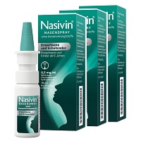 NASIVIN Nasenspray o.kons.Erw.u.Schulkindinder 3er - 3X10ml - Nasivin