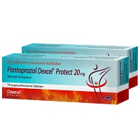 PANTOPRAZOL DEXCEL PROT 20 - DOPPELPACK - 2X14Stk