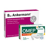 Omep Hexal 20mg Hartkapseln 14ST + B12 Ankermann Tabl. 50ST ( 14+50 Stk) 