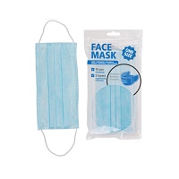 GESICHTSMASKEN 3-LAGIG BLAU - 1X10Stk