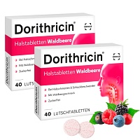 DORITHRICIN HALSTABLETTEN WALDBEERE - DOPPELPACK - 2X40Stk