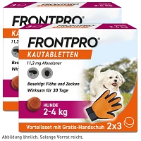 FRONTPRO CHEW HUNDE XS VET - Doppelpack - 2X3Stk - AKTIONSARTIKEL