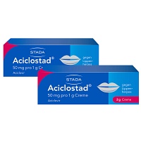 ACICLOSTAD GEG LIPPENHERP - DOPPELPACK - 2X2g - Lippenherpes