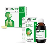 GELOMYRTOL FORTE + GELOTONSIL GURGELGEL - 20St. Kapseln + 200ml Gurgellösung