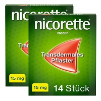 NICORETTE TX-PFLASTER 15MG DOPPELPACK - 2X14Stk