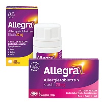 Allegra Allergietabletten 100 Stk + Schmelztabletten 6 Stk für unterwegs - Vorteilspack