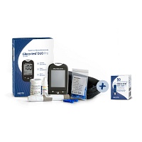 GLUCO TEST DUO Pro Set Blutzuckermessgerät mg/dl inkl. 50Teststreifen