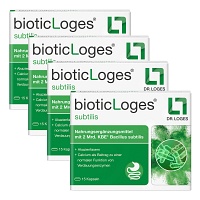 bioticLoges subtilis zur natürlichen Unterstützung des Darms 4er Pack